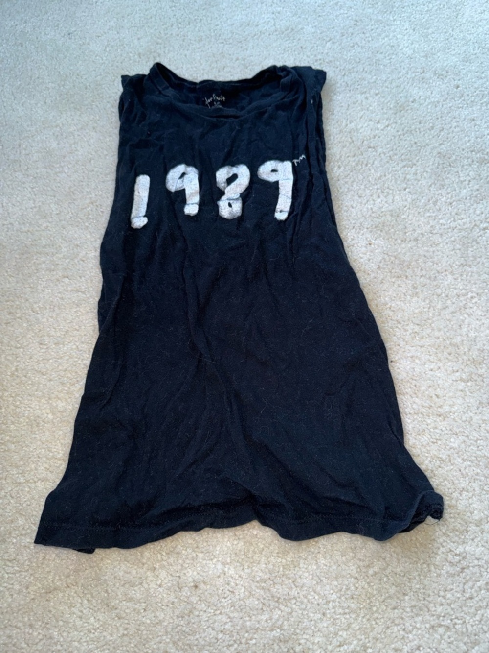 Taylor Swift Black '1989' Graphic Muscle Tank